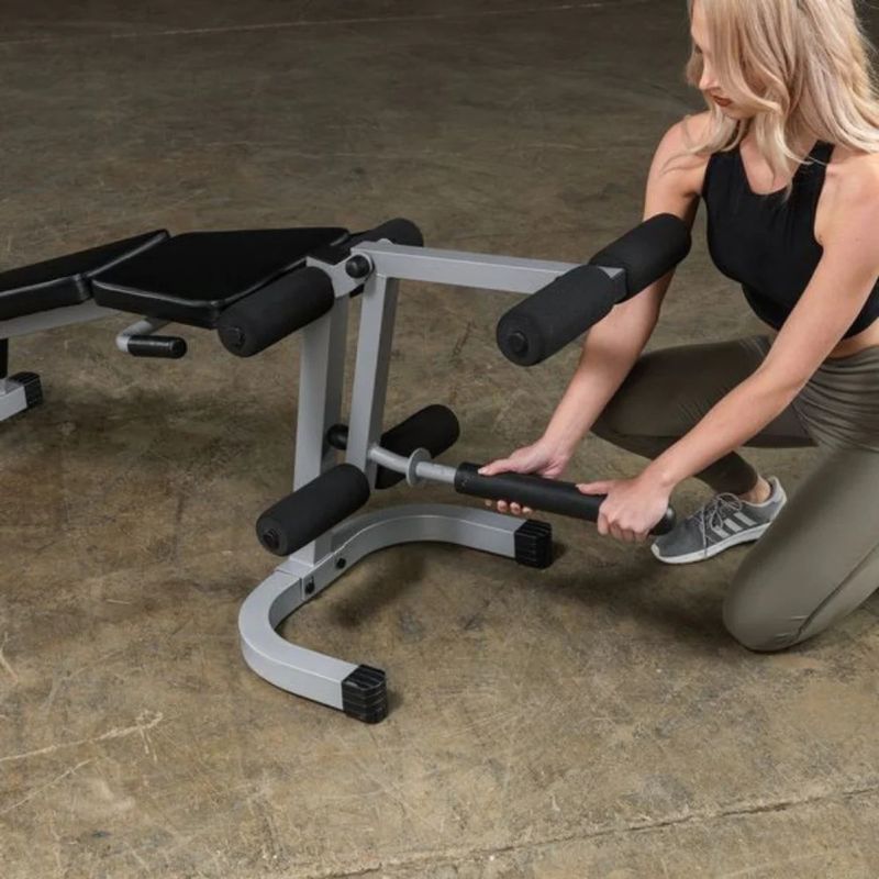 Body-Solid (#PLCE165X) Leg Extension & Curl Machine in Silver