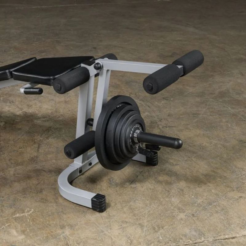 Body-Solid (#PLCE165X) Leg Extension & Curl Machine in Silver