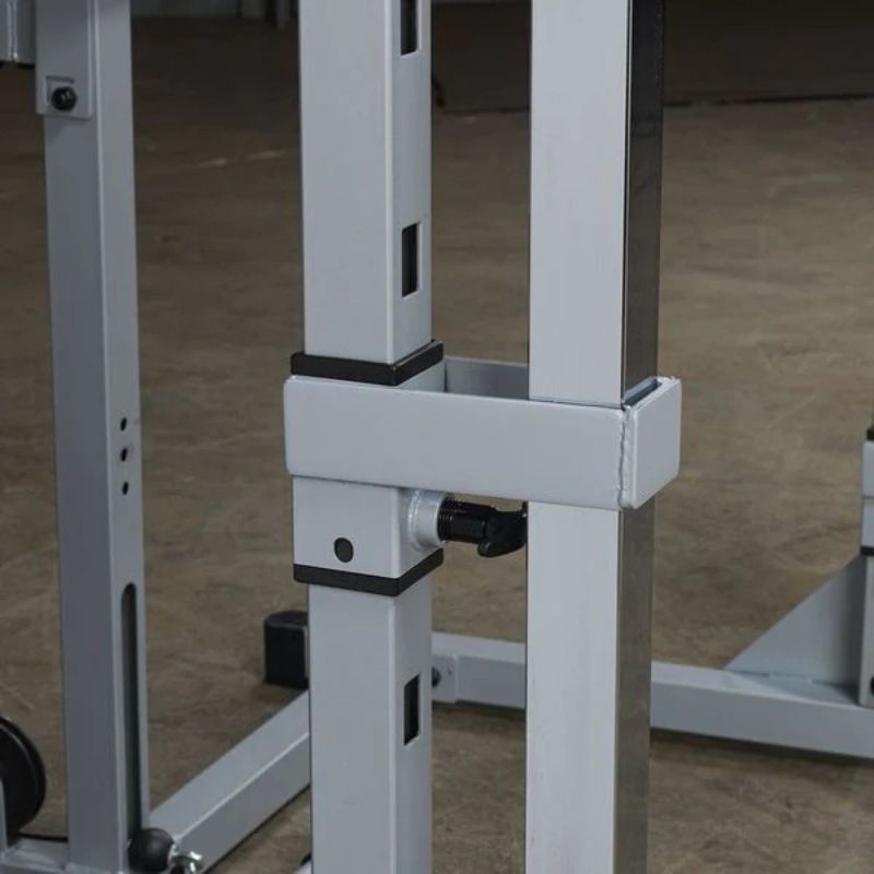 Body-Solid (#PSM1442XS) Powerline Smith Machine Gym Bundle in Silver