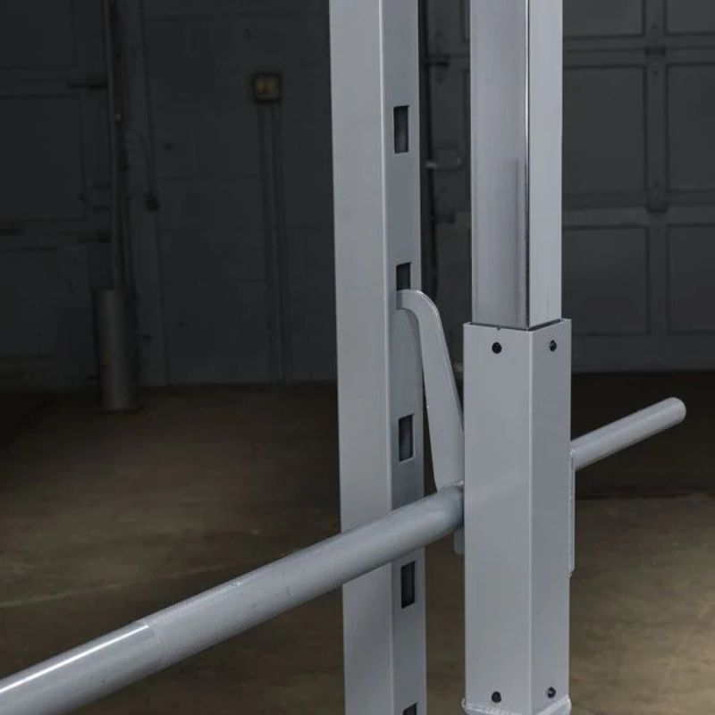 Body-Solid (#PSM1442XS) Powerline Smith Machine Gym Bundle in Silver