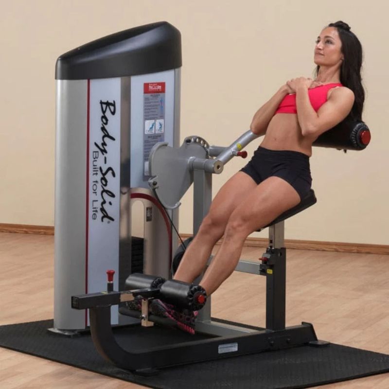 Body-Solid (#S2ABB) Pro Clubline Series II Ab and Back Machine in Silver