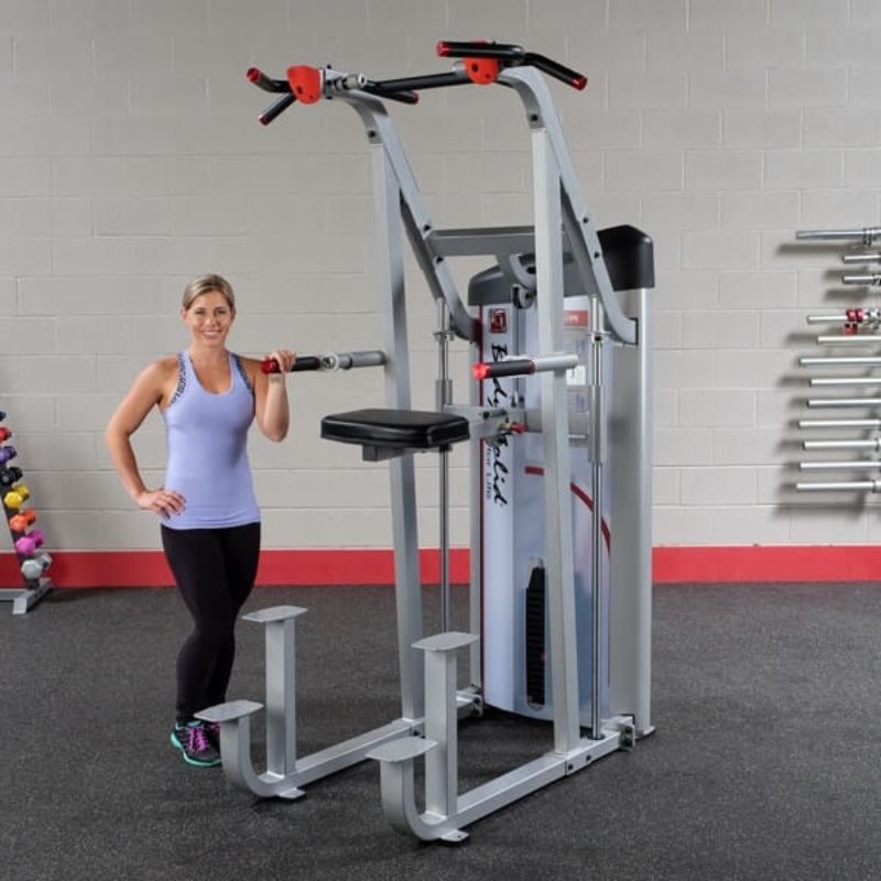 Body-Solid (#S2ACD) Pro Clubline Series II Assisted Chin Dip w/ 235lb Weight Stack