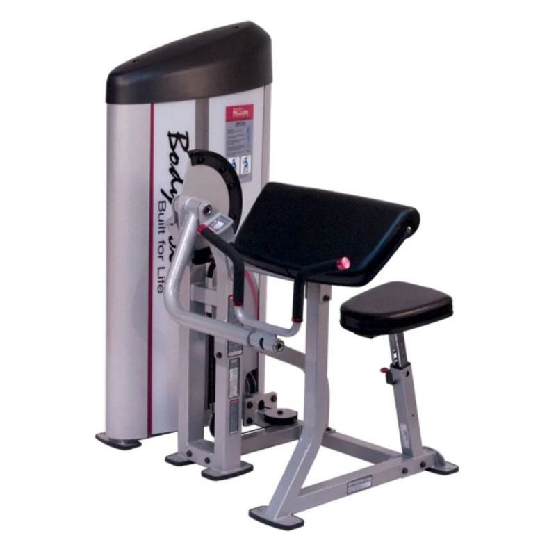 Body-Solid (#S2AC) Pro Clubline Series II Arm Curl Machine in Silver
