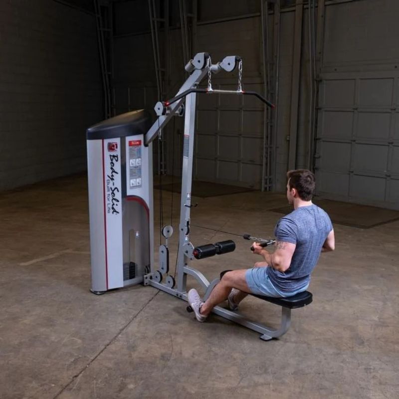 Body-Solid (#S2LAT) Pro Clubline Series II Lat Pull/Seated Row in Silver