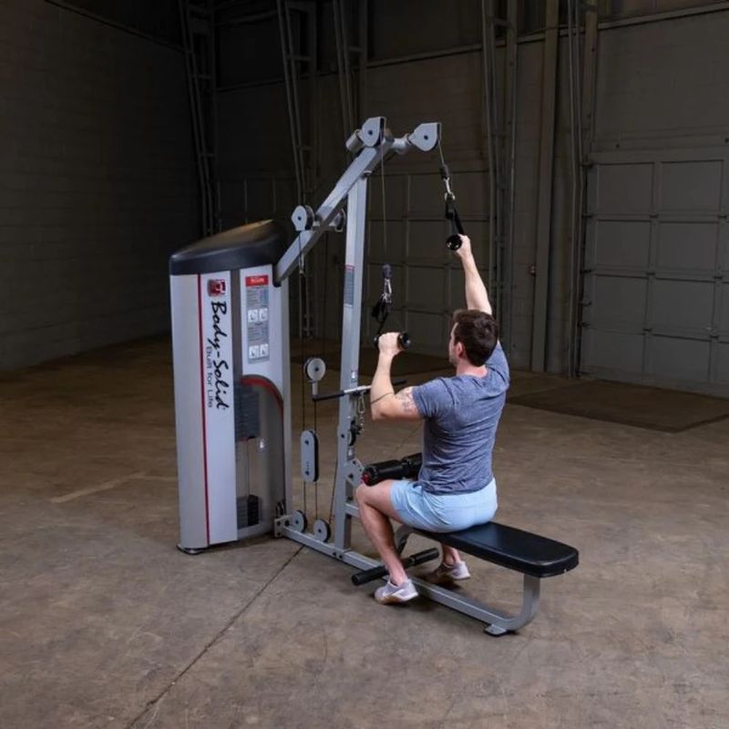 Body-Solid (#S2LAT) Pro Clubline Series II Lat Pull/Seated Row in Silver