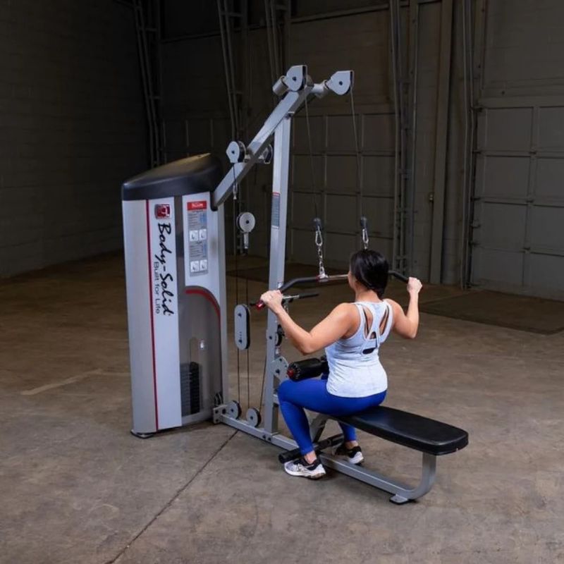 Body-Solid (#S2LAT) Pro Clubline Series II Lat Pull/Seated Row in Silver