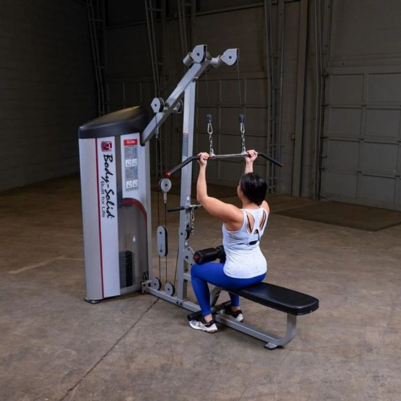 Body-Solid (#S2LAT) Pro Clubline Series II Lat Pull/Seated Row in Silver