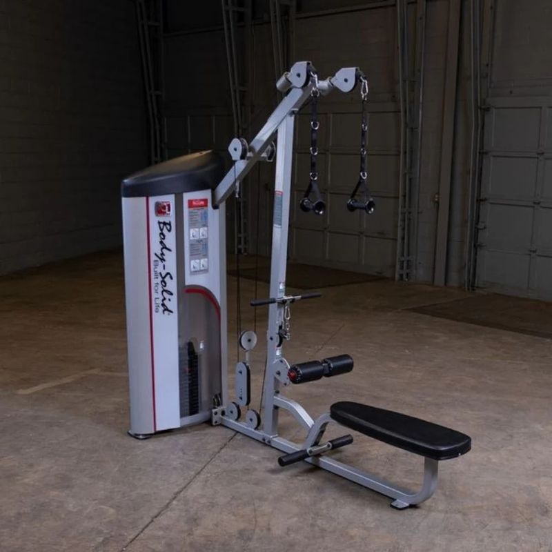 Body-Solid (#S2LAT) Pro Clubline Series II Lat Pull/Seated Row in Silver