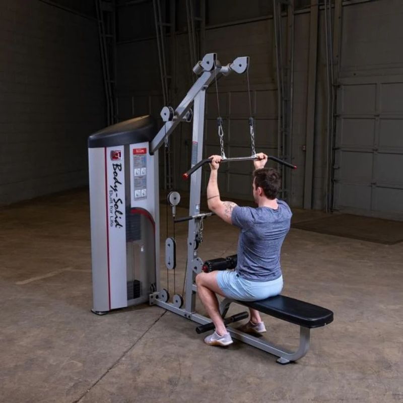 Body-Solid (#S2LAT) Pro Clubline Series II Lat Pull/Seated Row in Silver