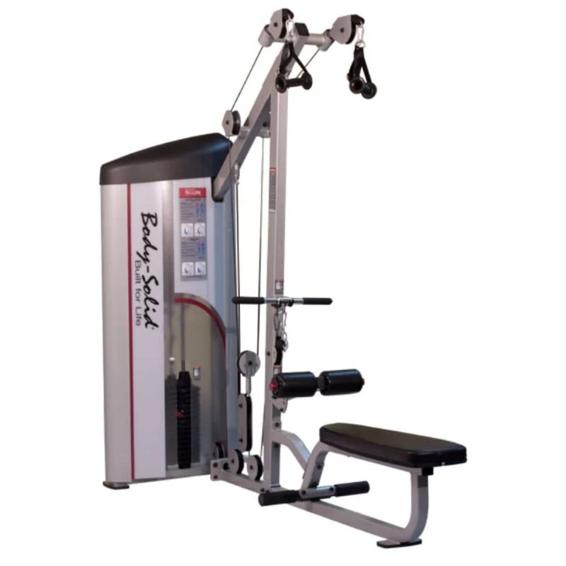 Body-Solid (#S2LAT) Pro Clubline Series II Lat Pull/Seated Row in Silver