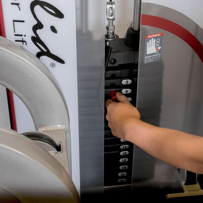 Body-Solid (#S2LEC) Pro Clubline Series II Leg Extension/Leg Curl in Silver