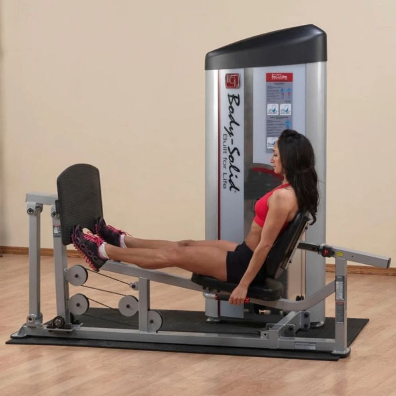 Body-Solid (#S2LPC) Pro Clubline Series II Leg Press & Calf Raise in Silver