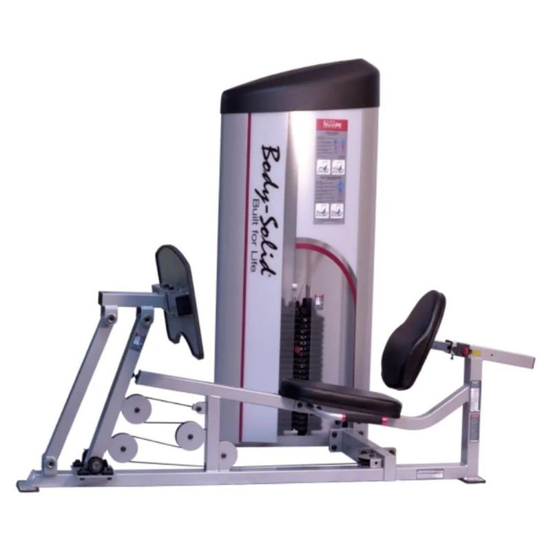 Body-Solid (#S2LPC) Pro Clubline Series II Leg Press & Calf Raise in Silver
