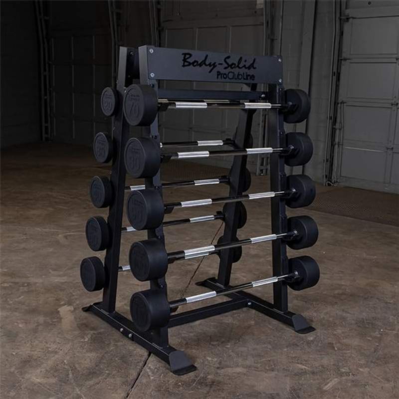 Body-Solid (#SBBR100) 10 Fixed Barbell Rack in Black
