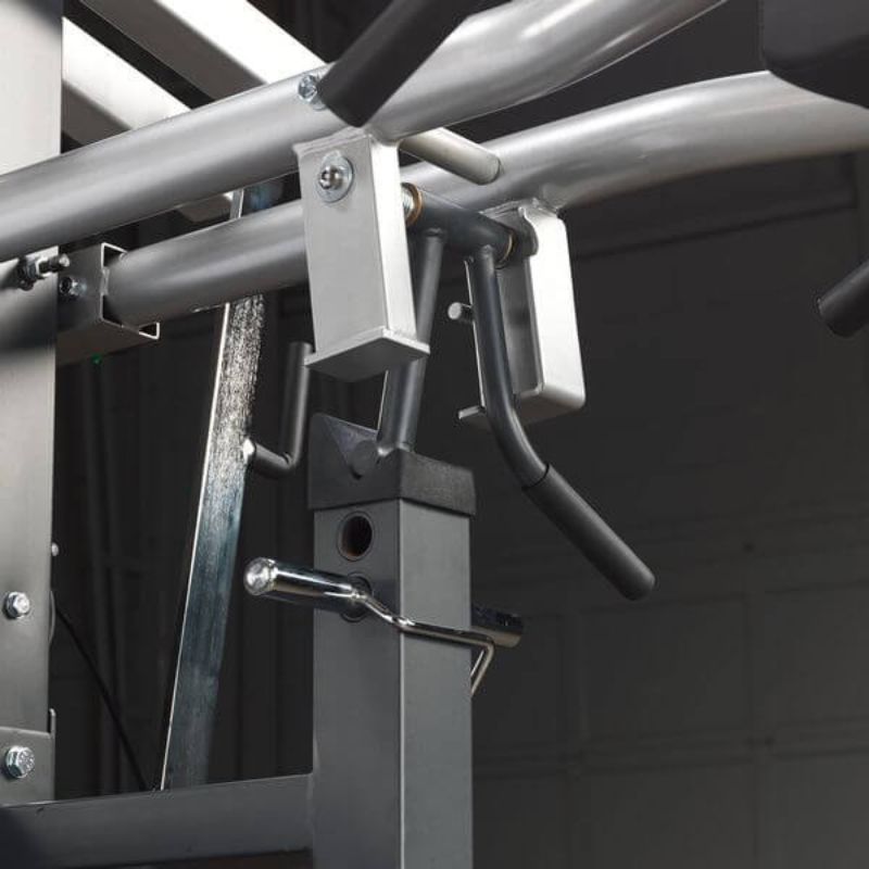 Body-Solid (#SBL460P4) Free Weight Leverage Gym in Black