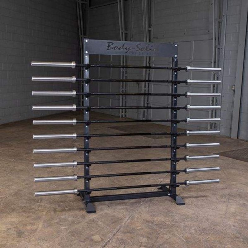 Body-Solid (#SBS100) Horizontal 10 Bars Rack in Black