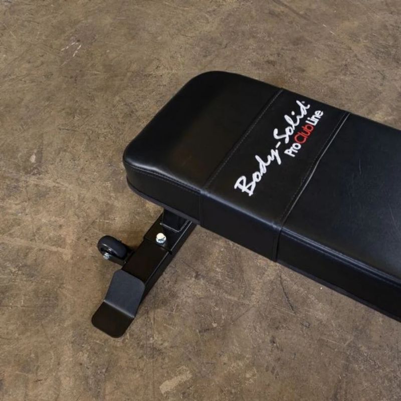 Body-Solid (#SFB125) Pro Clubline Flat Bench in Black