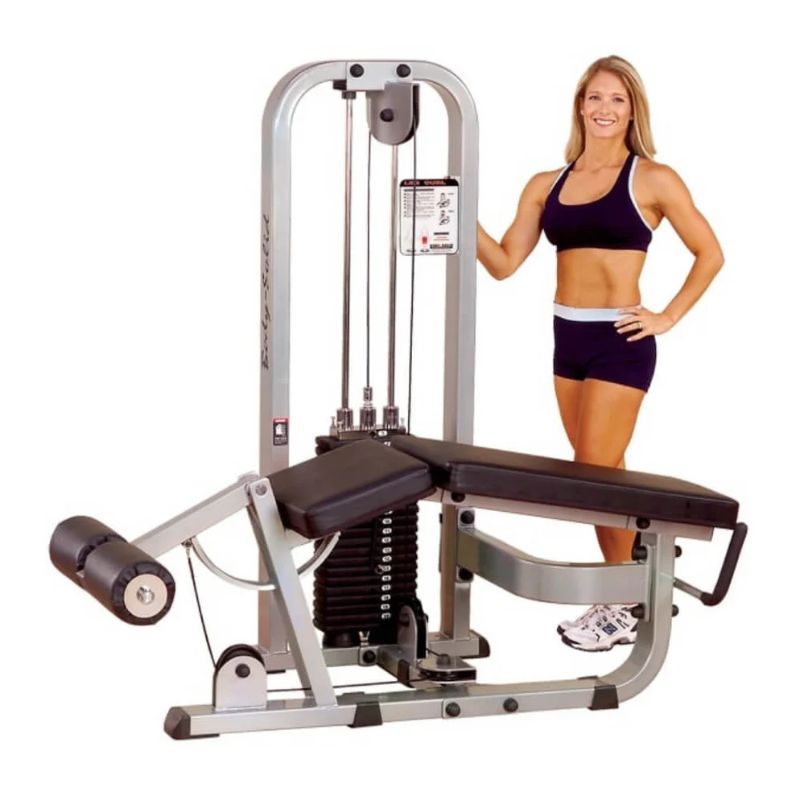 Body-Solid (#SLC400G) Pro Clubline Leg Curl Machine in Silver