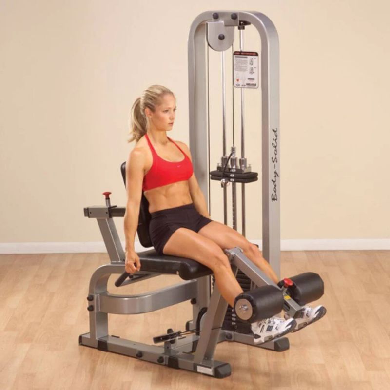 Body-Solid (#SLE200G) Pro Clubline Leg Extension in Silver