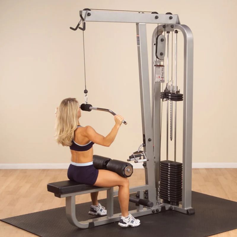 Body-Solid (#SLM300G) Pro Clubline Lat Pull / Mid Row Machine in Silver