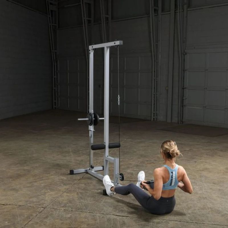 Body-Solid (#PLM180X) Powerline Lat Pull & Low Row Machine in Silver
