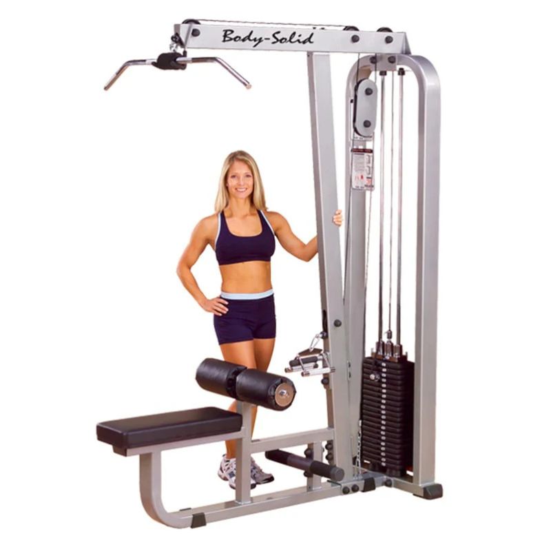 Body-Solid (#SLM300G) Pro Clubline Lat Pull / Mid Row Machine in Silver