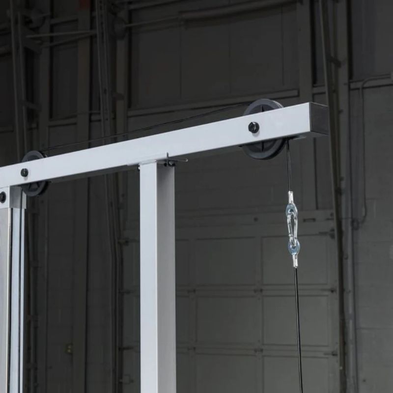 Body-Solid (#PLM180X) Powerline Lat Pull & Low Row Machine in Silver