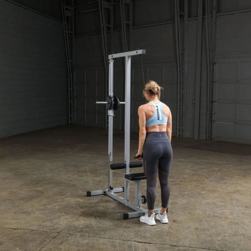 Body-Solid (#PLM180X) Powerline Lat Pull & Low Row Machine in Silver