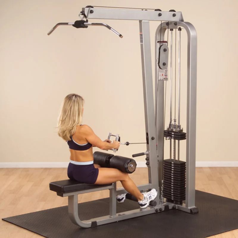 Body-Solid (#SLM300G) Pro Clubline Lat Pull / Mid Row Machine in Silver