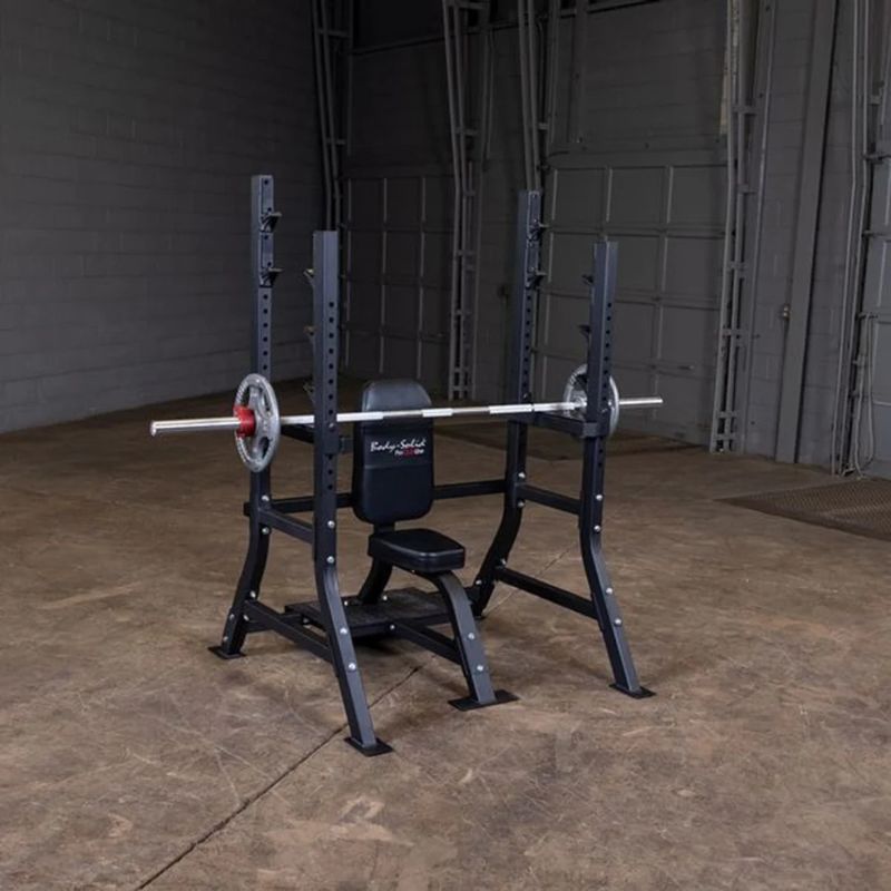 Body-Solid (#SOSB250) Pro Clubline Olympic Shoulder Press Bench in Black