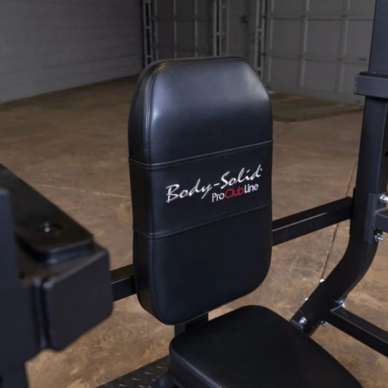 Body-Solid (#SOSB250) Pro Clubline Olympic Shoulder Press Bench in Black