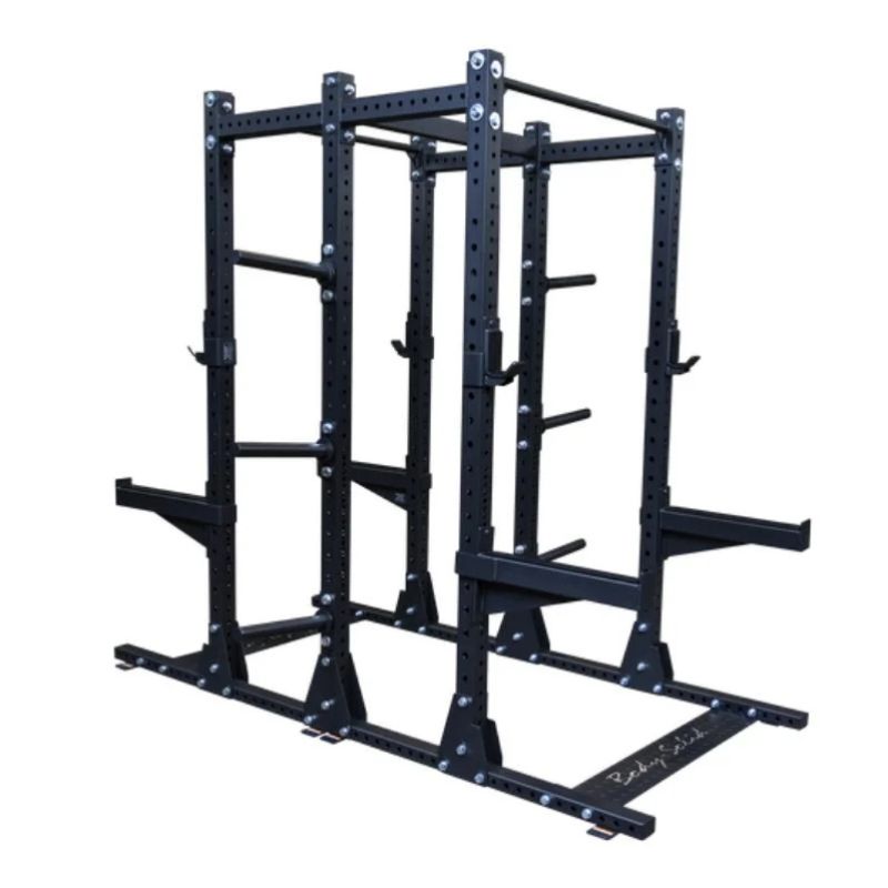 Body-Solid (#SPR500DBL) Pro Clubline Double Half Rack in Black