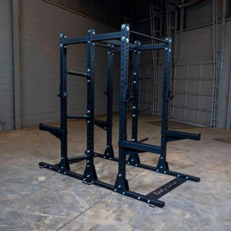 Body-Solid (#SPR500DBL) Pro Clubline Double Half Rack in Black