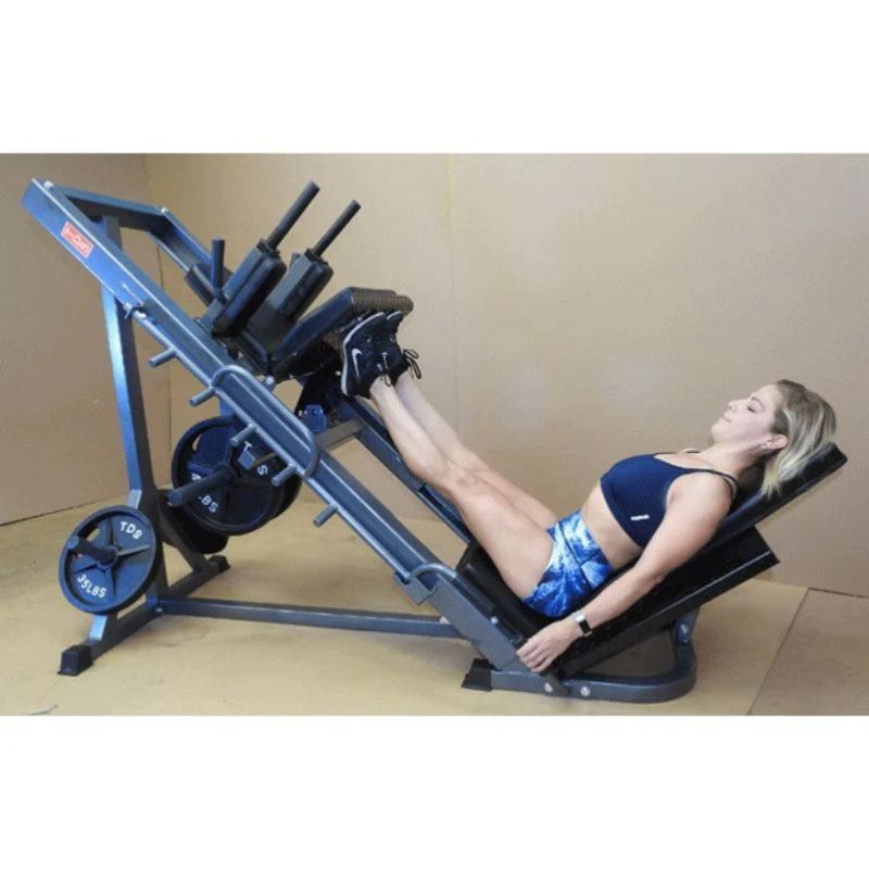 TDS Fitness (#TDS-35755-G) Leg Press/ Hip Sled Hack Squat Machine in Silver