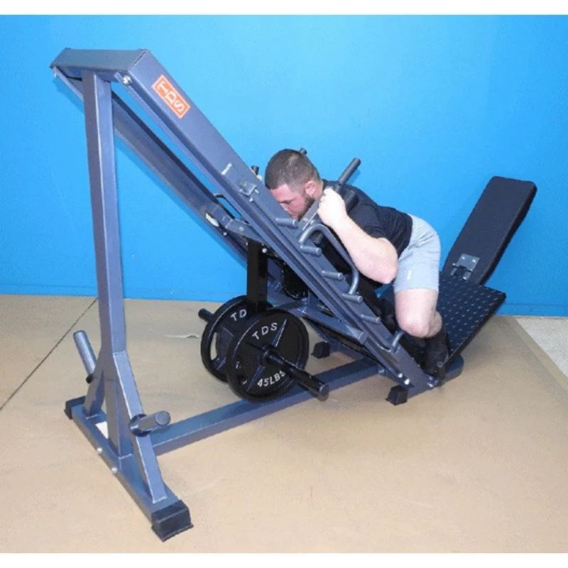 TDS Fitness (#TDS-35755-G) Leg Press/ Hip Sled Hack Squat Machine in Silver