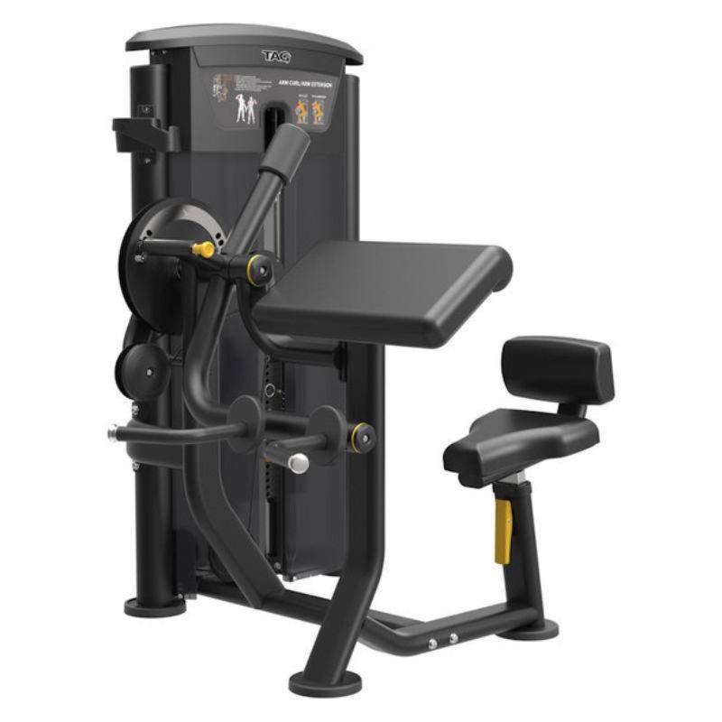 Tag Fitness (#Elite-Bicep/Tricep) Bicep/Tricep Machine w/ 160 lb Weight Stack