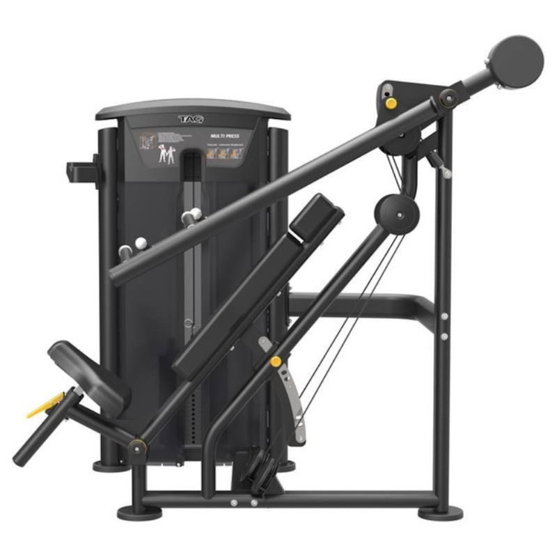 Tag Fitness (#Elite-Multi Press) Multi-Chest/Shoulder Press Machine w/ 235lb Weight Stack