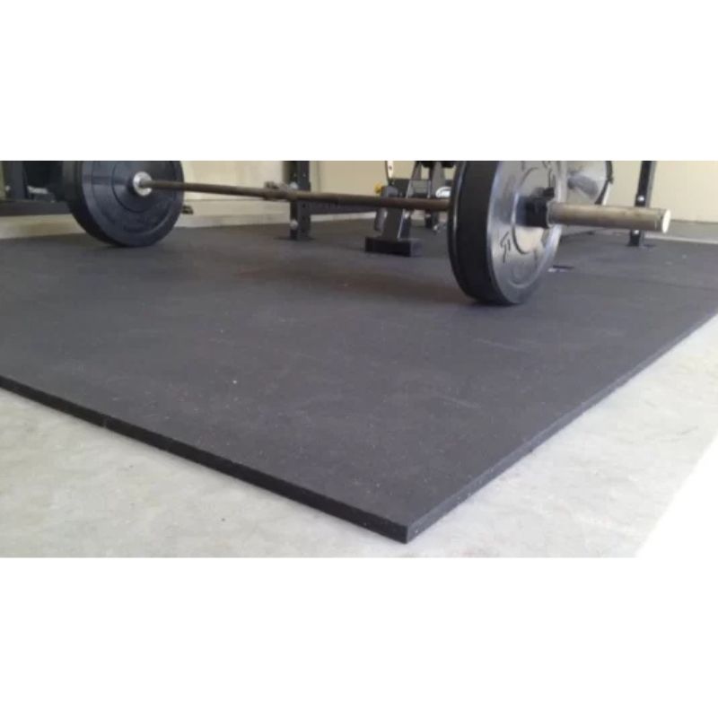 Vortex Strength (#VRM46) Rubber 4 ft x 6 ft 20mm Gym Mats in Black