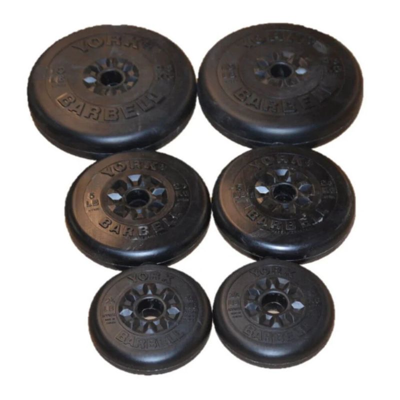York Barbell (#10164) 40 lb Aerobic Weight Set in Black