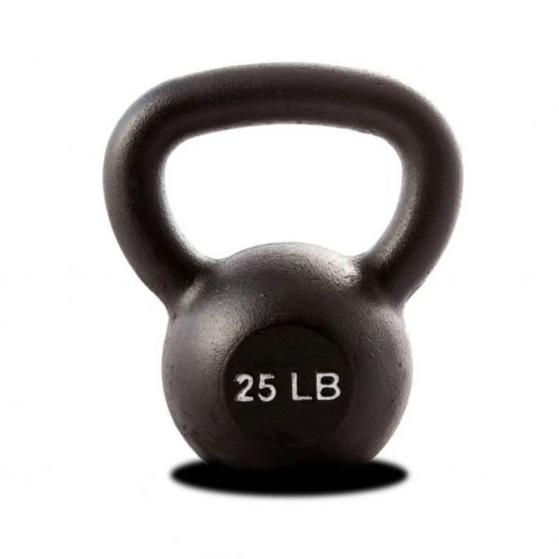 York Barbell (#15101) 5-50 lb Kettlebell Set in Black