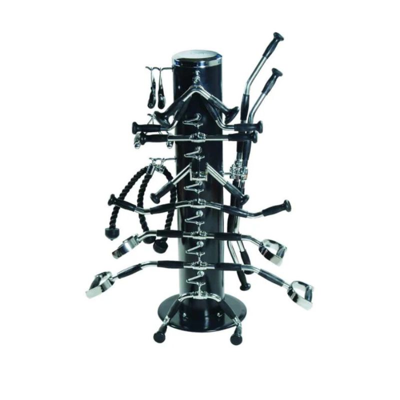 York Barbell (#36170) Cable Attachment Pack with Storage Rack