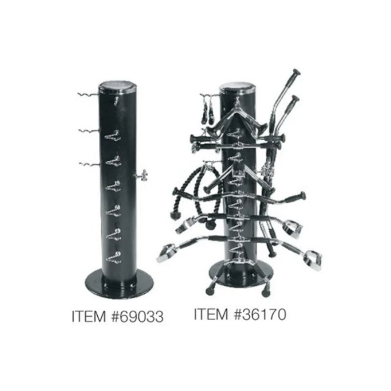 York Barbell (#36170) Cable Attachment Pack with Storage Rack
