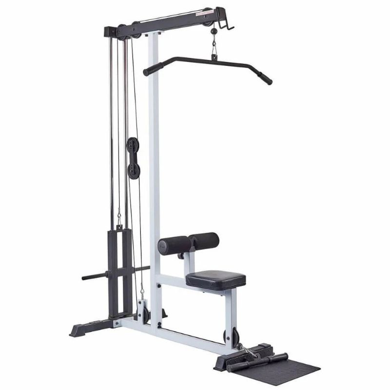 York Barbell (#48051) FTS Lat Plate-Loaded Lat Pulldown & Row Machine in White