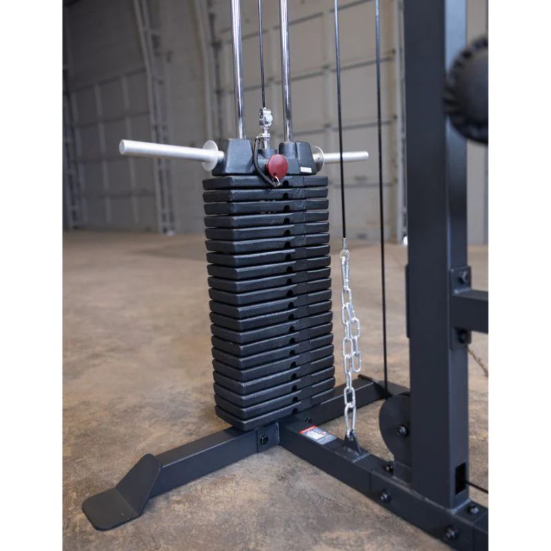 Body-Solid (#GLM85B) Lat Pulldown/Low Row Machine in Black