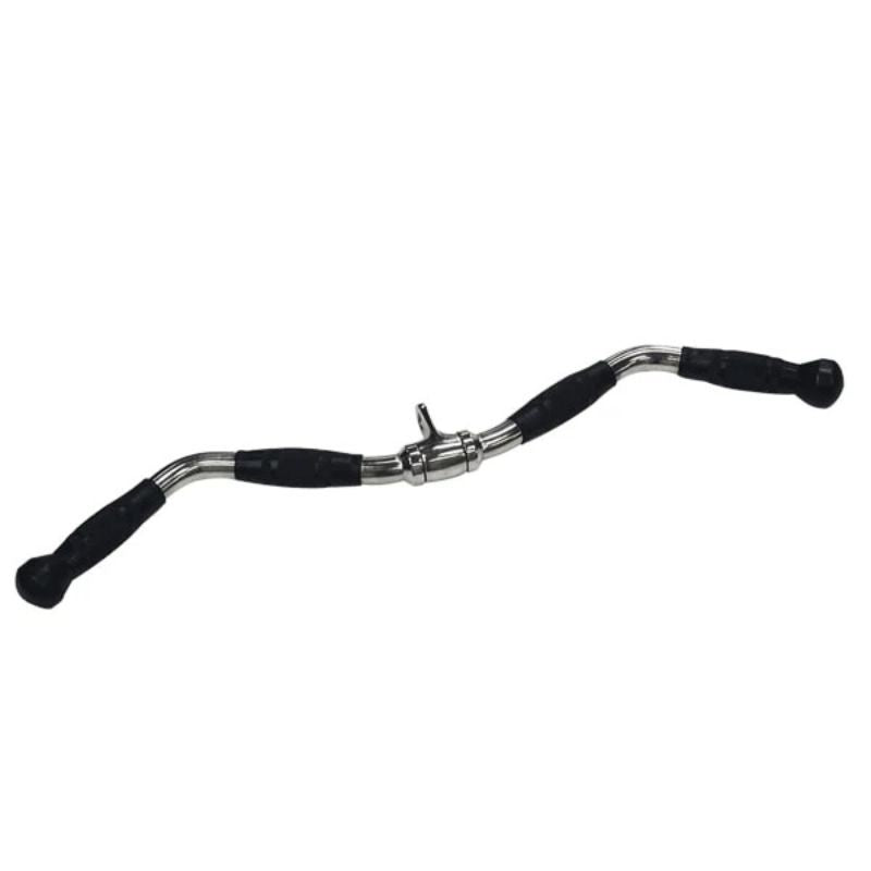 Body-Solid (#MB229RG) Rubber Grip Revolving Chrome Curl Bar