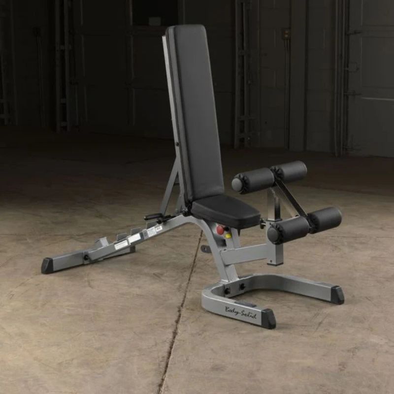 Body-Solid (#GFID71) Flat Incline Decline Bench in Silver