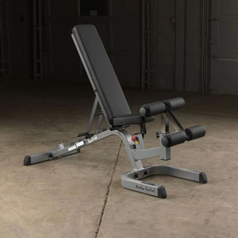 Body-Solid (#GFID71) Flat Incline Decline Bench in Silver