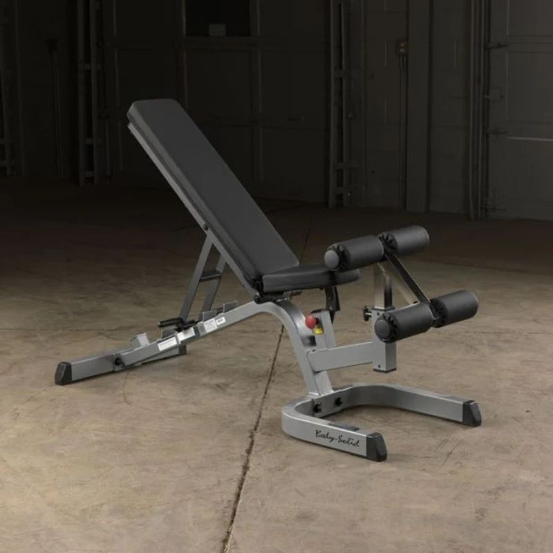 Body-Solid (#GFID71) Flat Incline Decline Bench in Silver