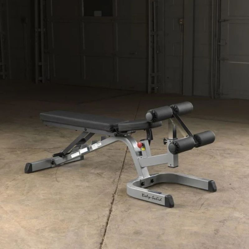 Body-Solid (#GFID71) Flat Incline Decline Bench in Silver