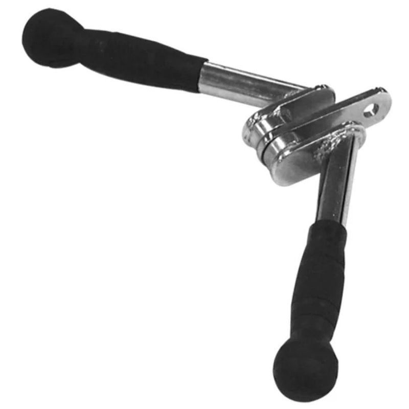 Body-Solid (#MB507RG) Rubber Grip Chrome "V" Bar
